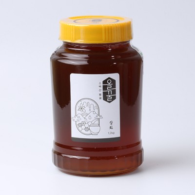 [소백산벌꿀] 국내산100%  - 잡화 벌꿀 1.2kg/순수벌꿀, 무설탕 자연숙성벌꿀